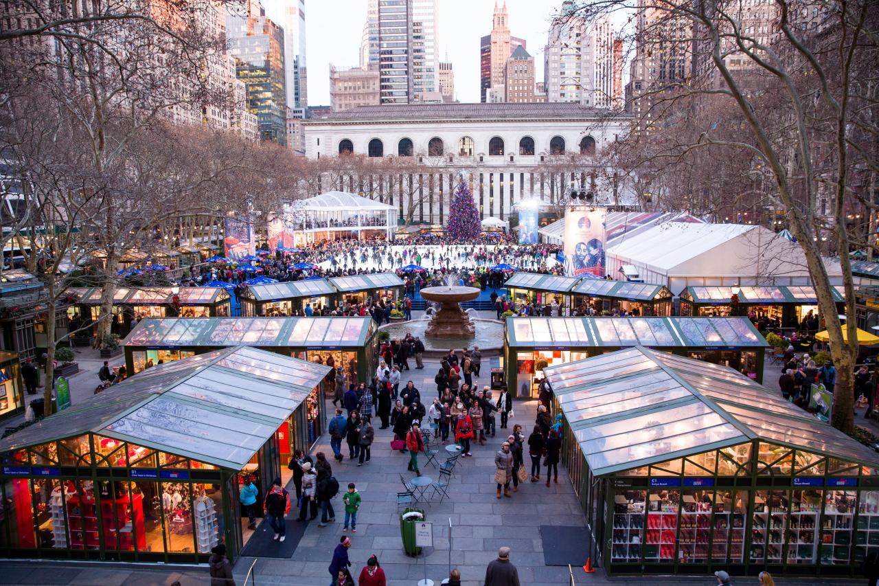 Bryant park holiday market
